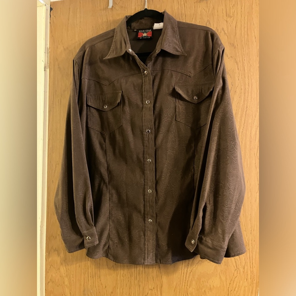 Vintage Five Star by Roper Size 3x fully lined long sleeved blouse